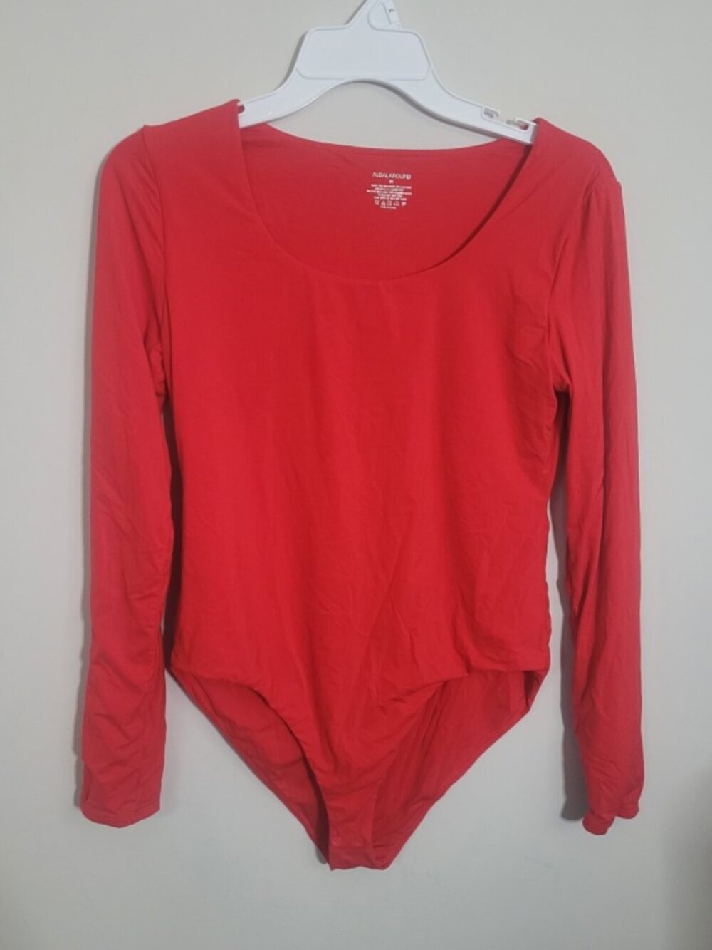 Algalaround Medium Red Bodysuit Longsleeve